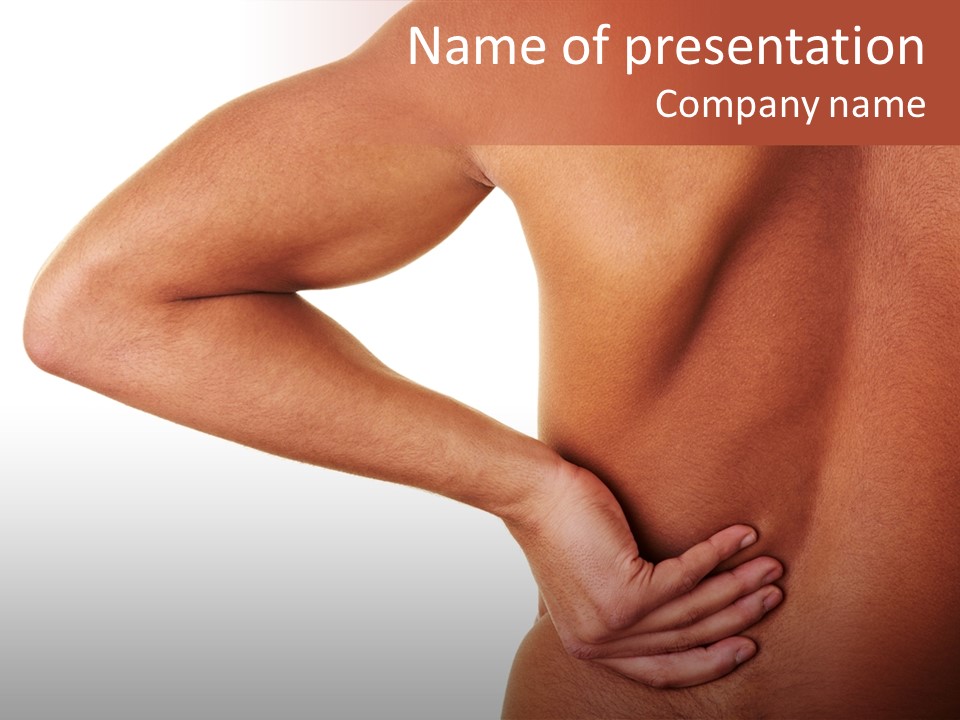 Lumbago Behind Fitness PowerPoint Template