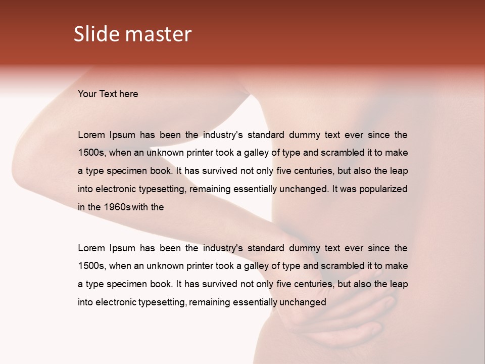 Lumbago Behind Fitness PowerPoint Template