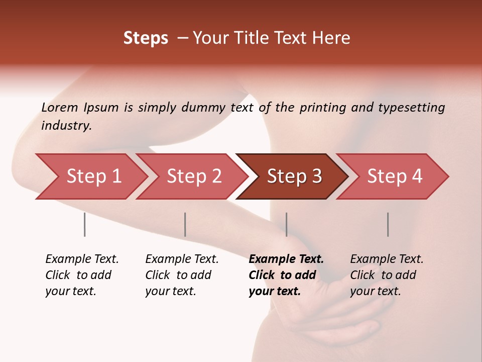 Lumbago Behind Fitness PowerPoint Template