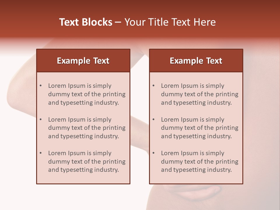 Lumbago Behind Fitness PowerPoint Template