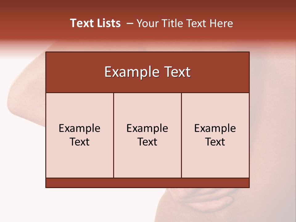 Lumbago Behind Fitness PowerPoint Template