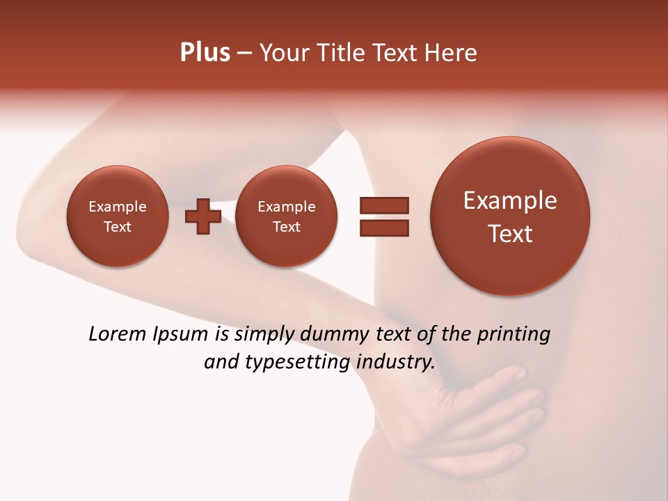 Lumbago Behind Fitness PowerPoint Template