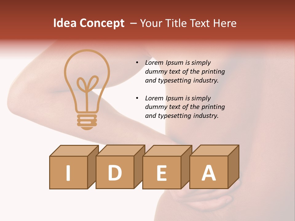 Lumbago Behind Fitness PowerPoint Template