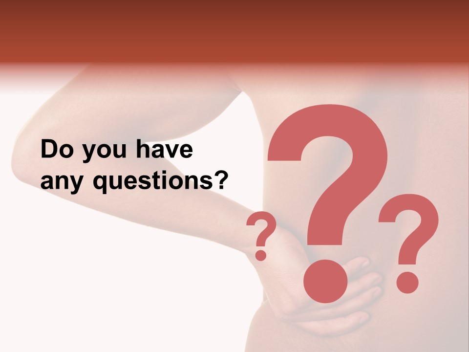 Lumbago Behind Fitness PowerPoint Template