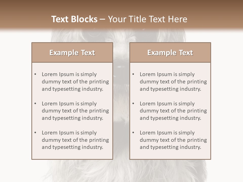 Years Old Animal Themes Obedient PowerPoint Template