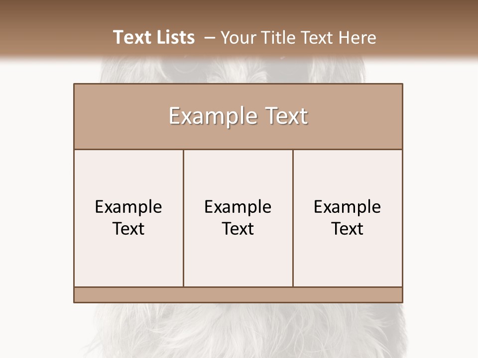 Years Old Animal Themes Obedient PowerPoint Template
