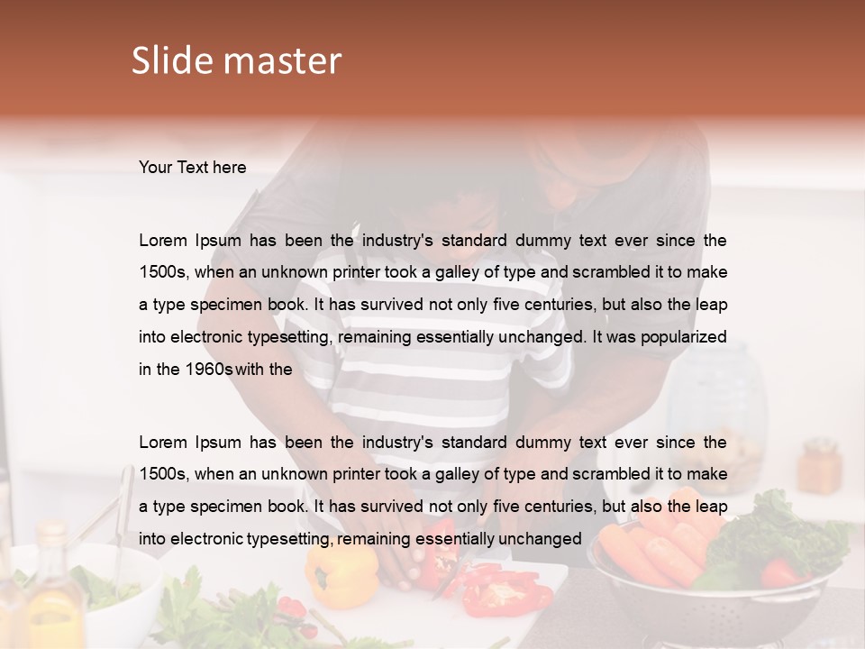Adult Vegetable Healthy PowerPoint Template