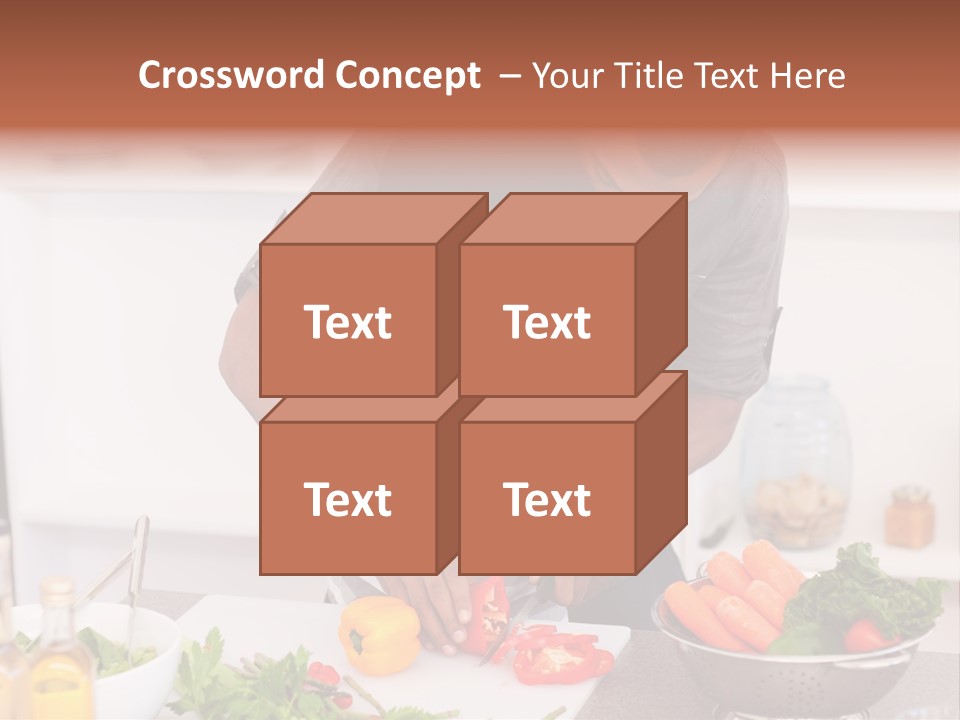 Adult Vegetable Healthy PowerPoint Template