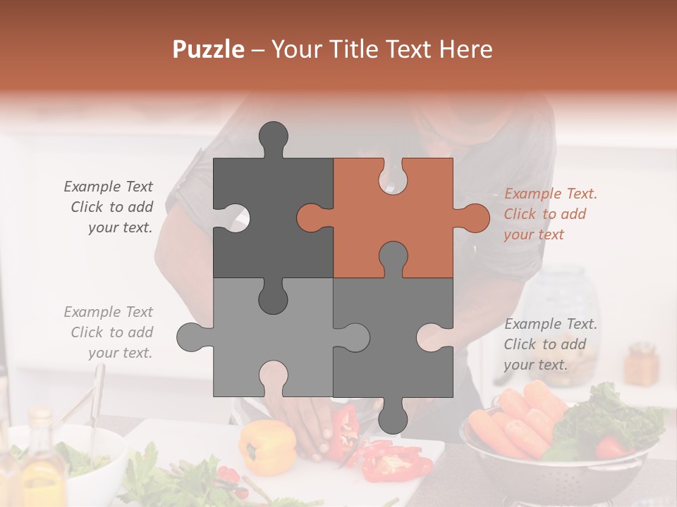 Adult Vegetable Healthy PowerPoint Template