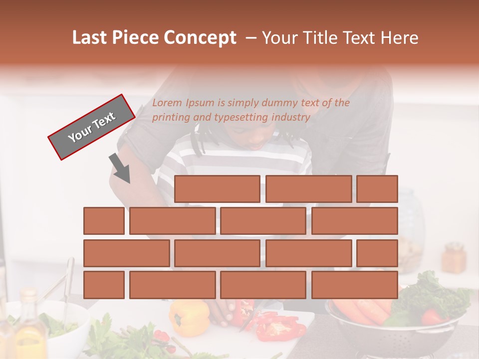 Adult Vegetable Healthy PowerPoint Template