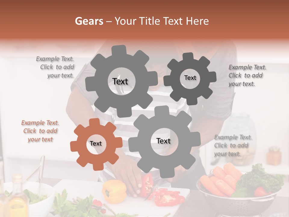 Adult Vegetable Healthy PowerPoint Template