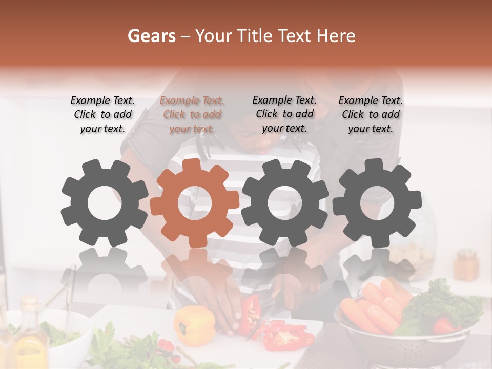 Adult Vegetable Healthy PowerPoint Template