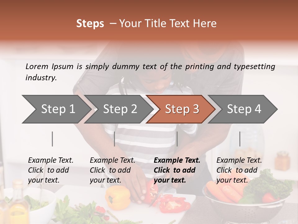 Adult Vegetable Healthy PowerPoint Template