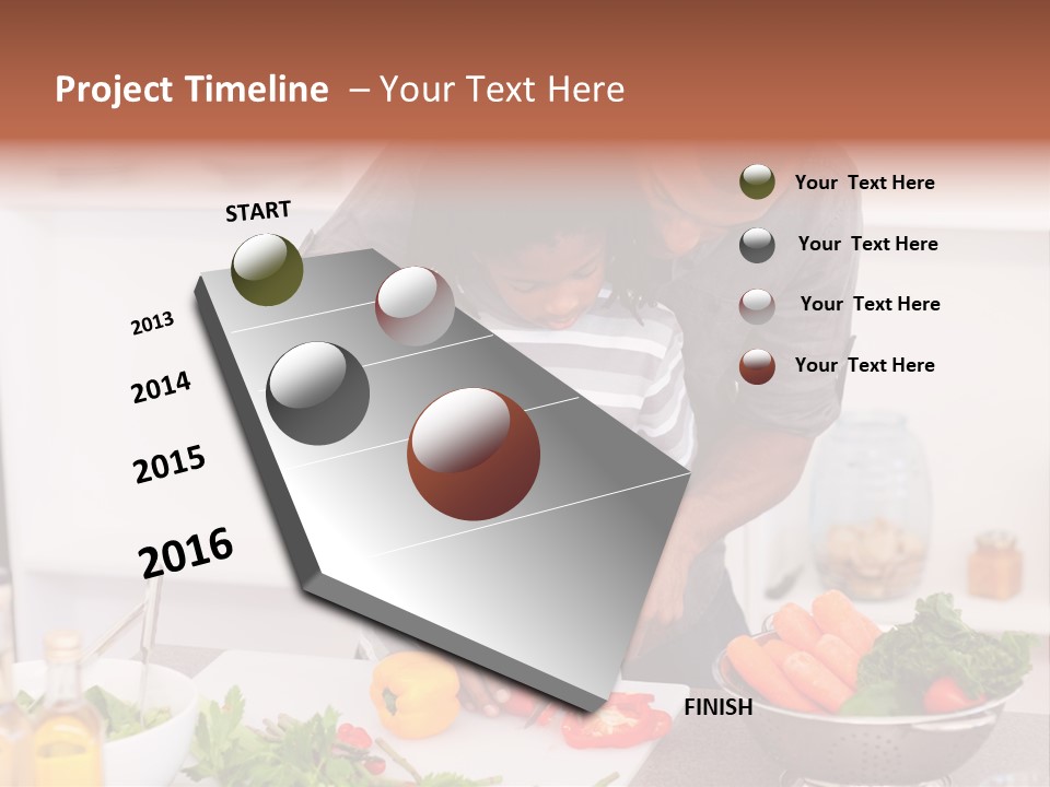 Adult Vegetable Healthy PowerPoint Template