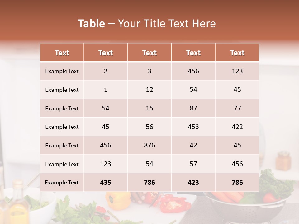 Adult Vegetable Healthy PowerPoint Template