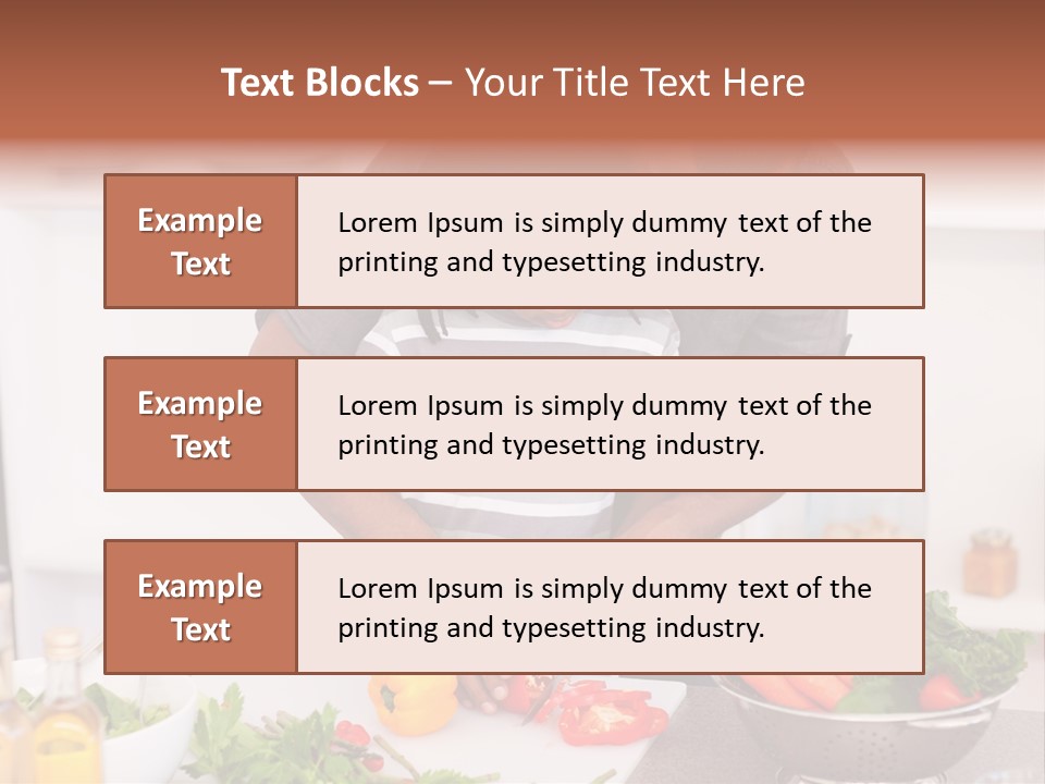 Adult Vegetable Healthy PowerPoint Template