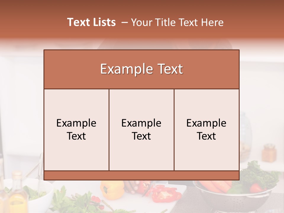 Adult Vegetable Healthy PowerPoint Template