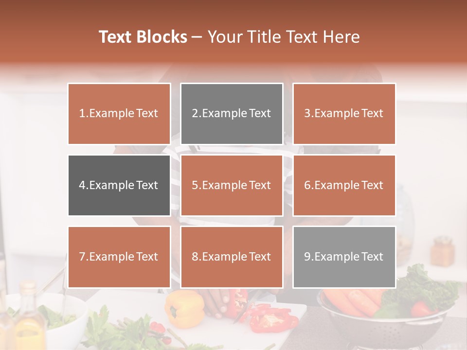 Adult Vegetable Healthy PowerPoint Template