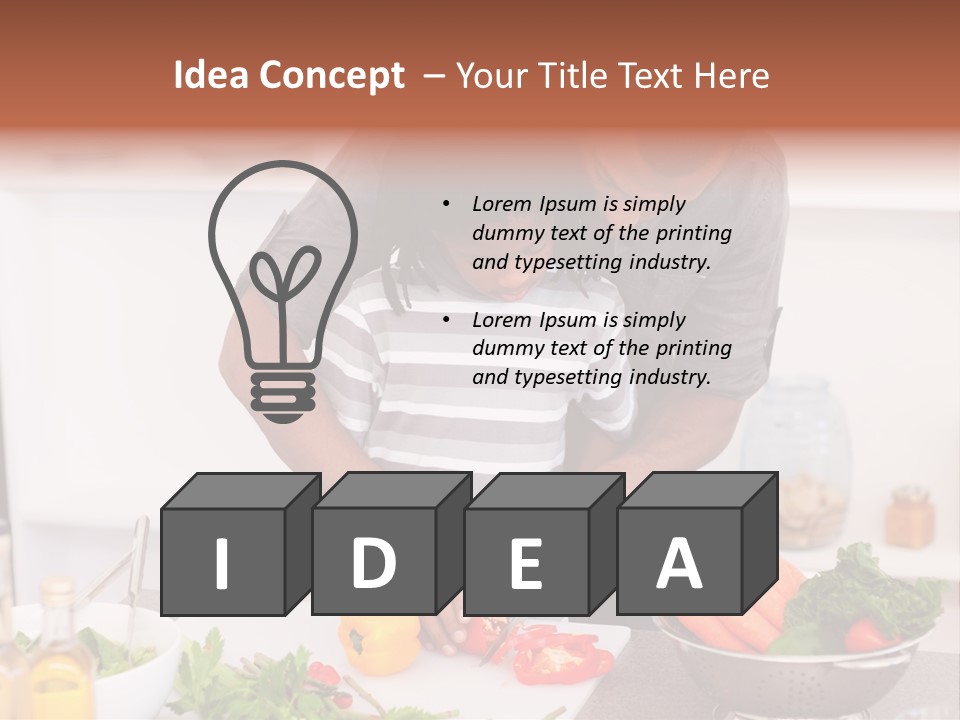 Adult Vegetable Healthy PowerPoint Template