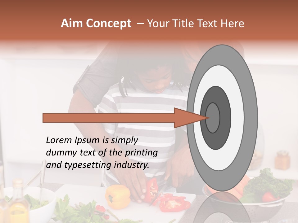 Adult Vegetable Healthy PowerPoint Template