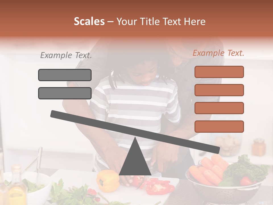 Adult Vegetable Healthy PowerPoint Template
