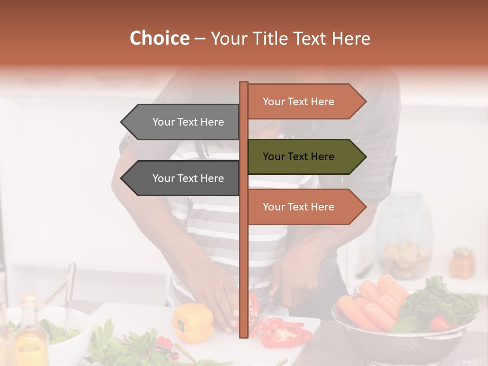 Adult Vegetable Healthy PowerPoint Template