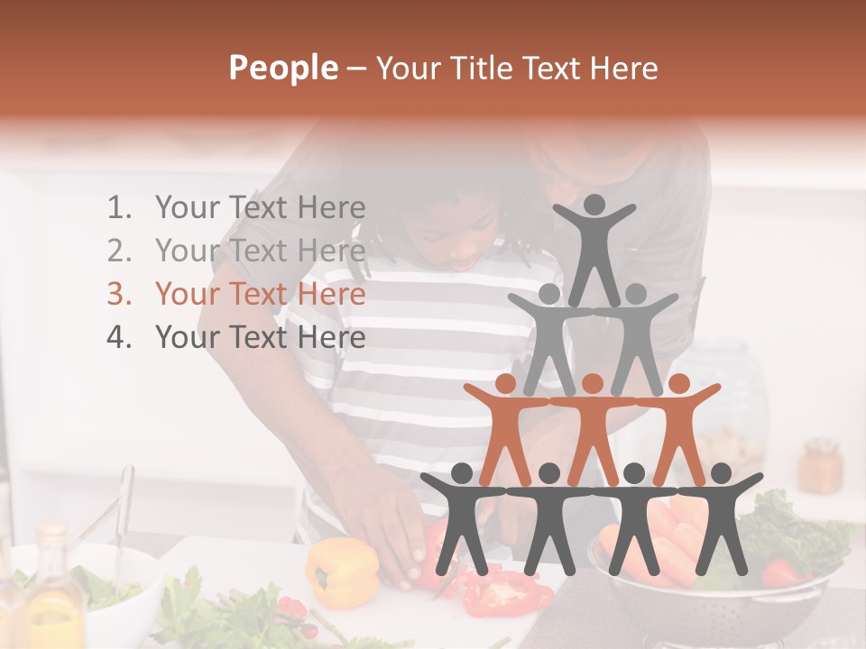 Adult Vegetable Healthy PowerPoint Template