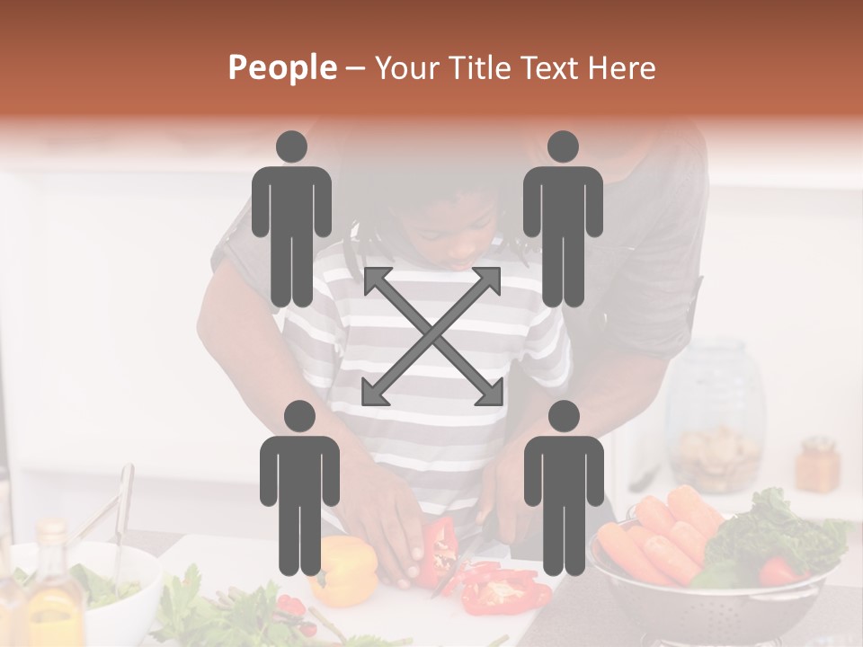 Adult Vegetable Healthy PowerPoint Template