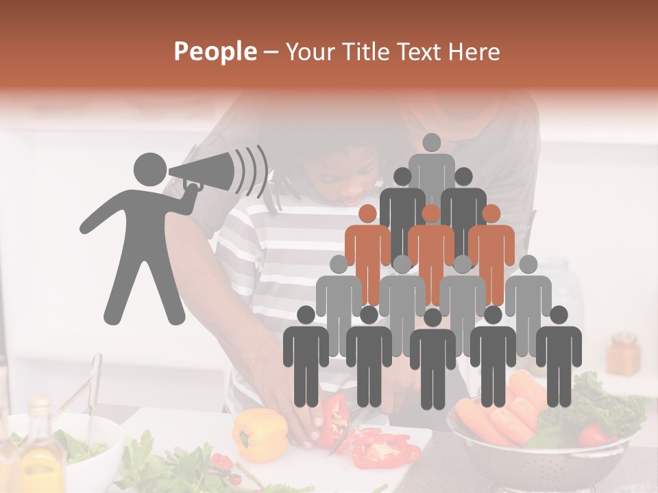 Adult Vegetable Healthy PowerPoint Template