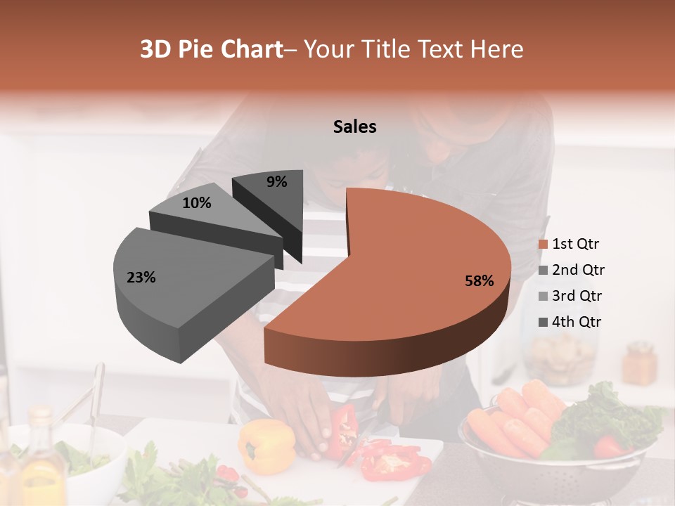 Adult Vegetable Healthy PowerPoint Template