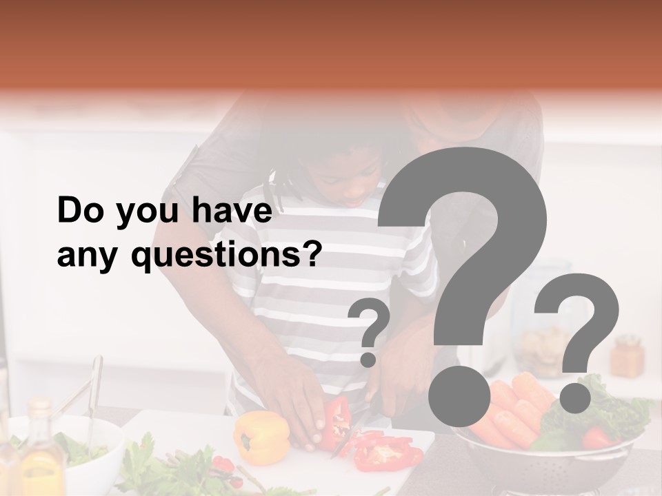 Adult Vegetable Healthy PowerPoint Template