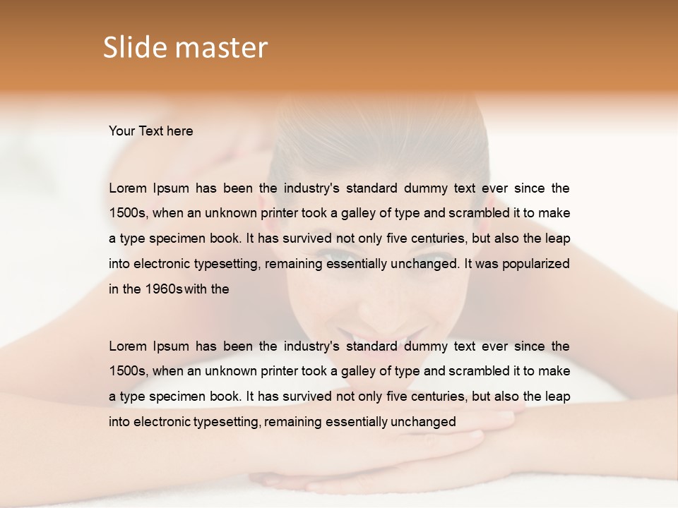 Resort Isolated Beauty PowerPoint Template