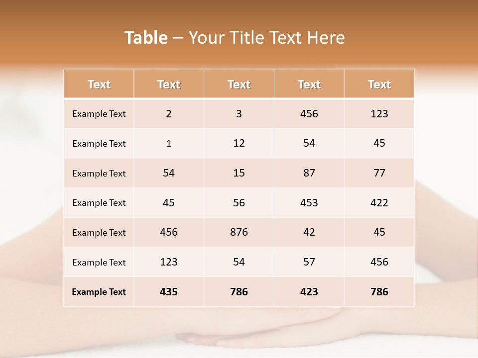 Resort Isolated Beauty PowerPoint Template