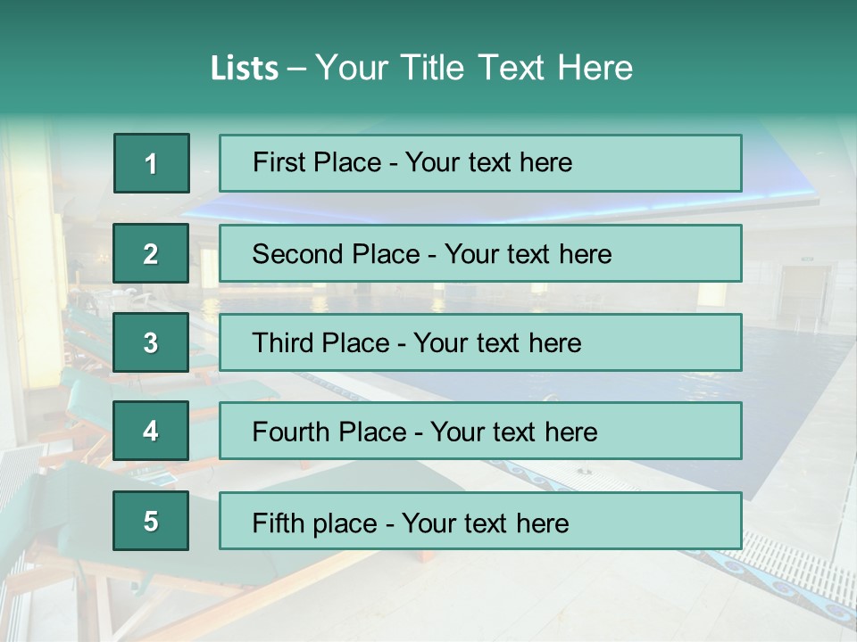 Vacation Bright Peaceful PowerPoint Template