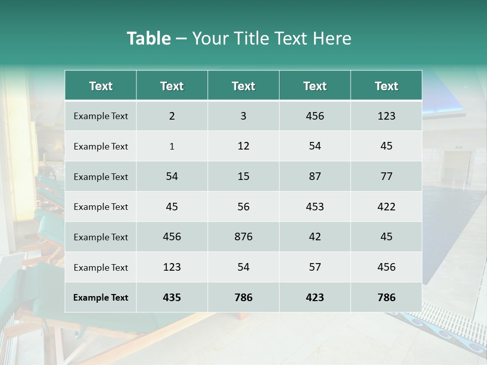 Vacation Bright Peaceful PowerPoint Template