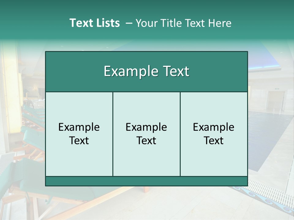 Vacation Bright Peaceful PowerPoint Template