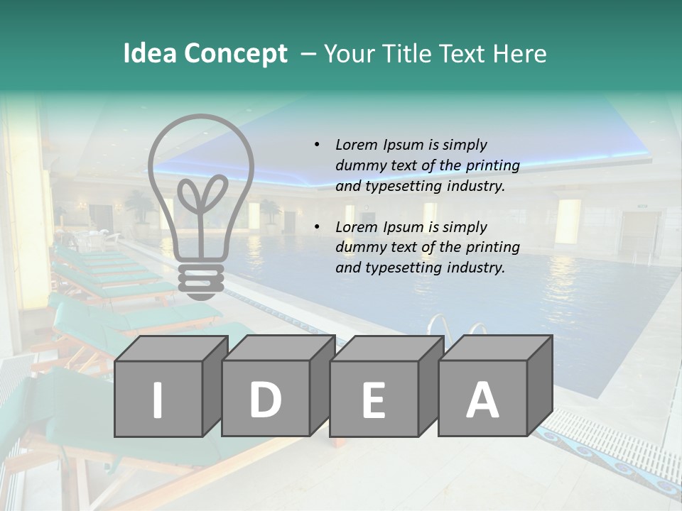 Vacation Bright Peaceful PowerPoint Template