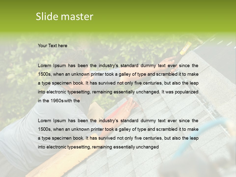 Nail New Rooftop PowerPoint Template