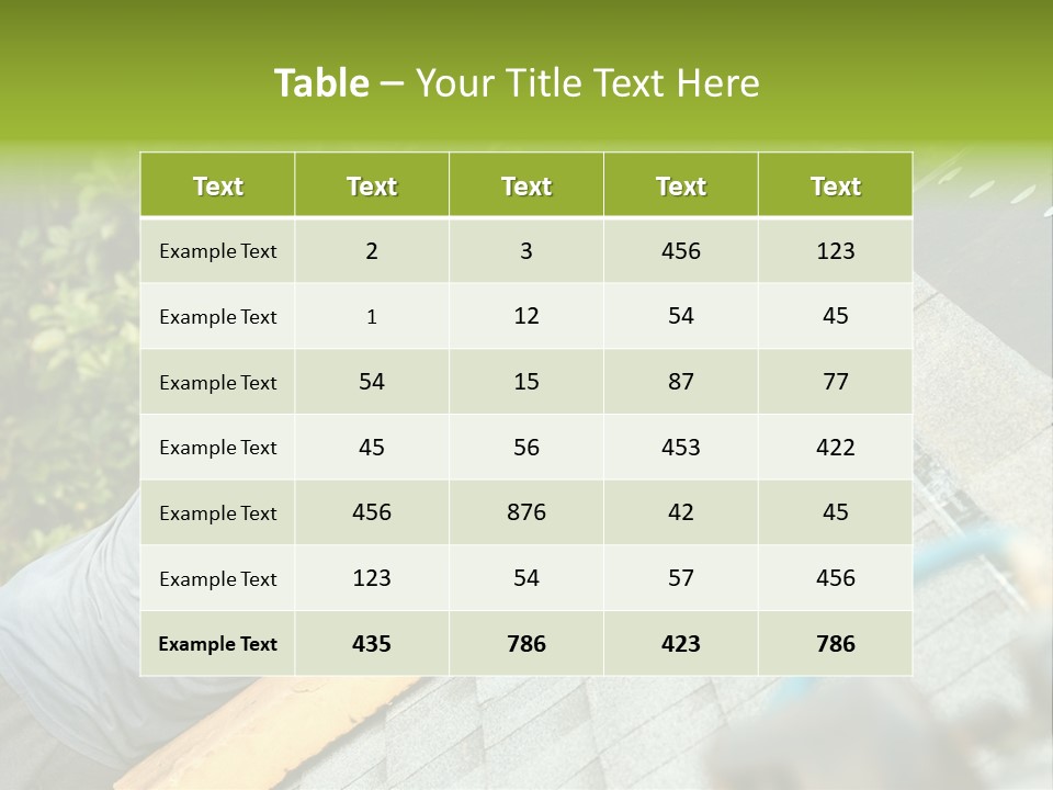 Nail New Rooftop PowerPoint Template