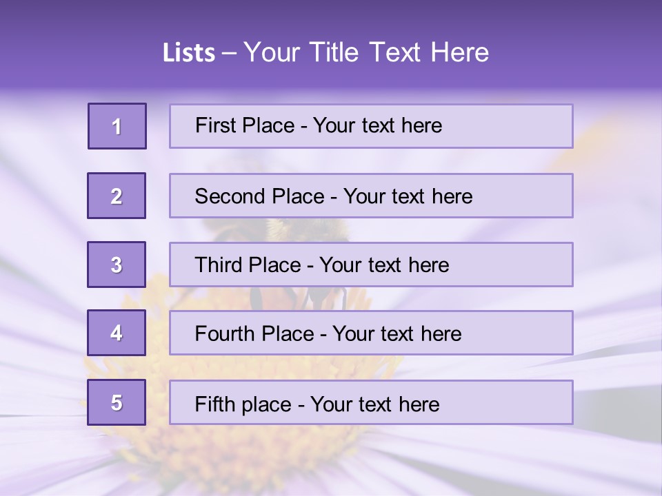 Summer Colorful Calceolaria PowerPoint Template