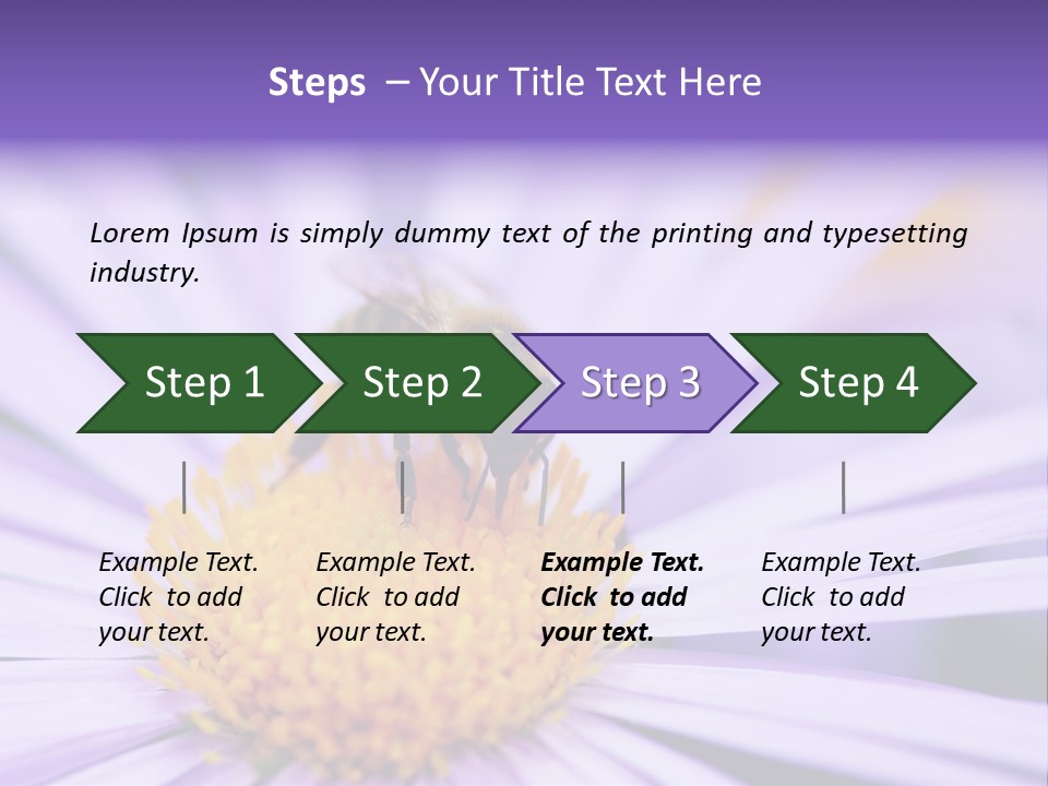 Summer Colorful Calceolaria PowerPoint Template