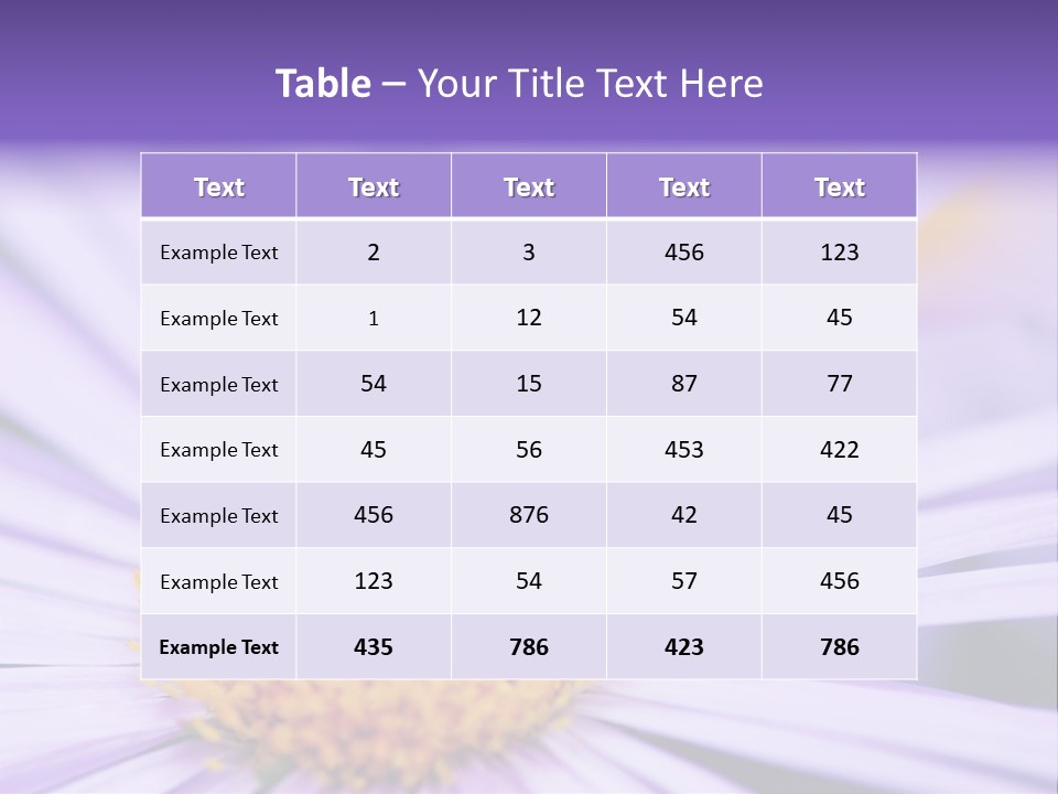 Summer Colorful Calceolaria PowerPoint Template