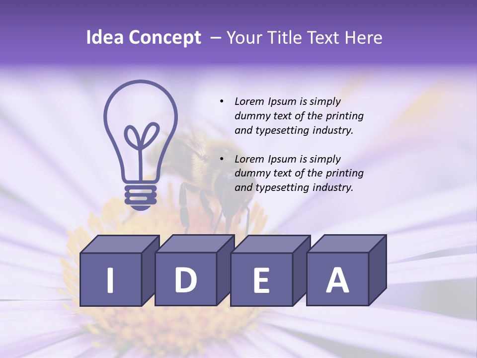 Summer Colorful Calceolaria PowerPoint Template