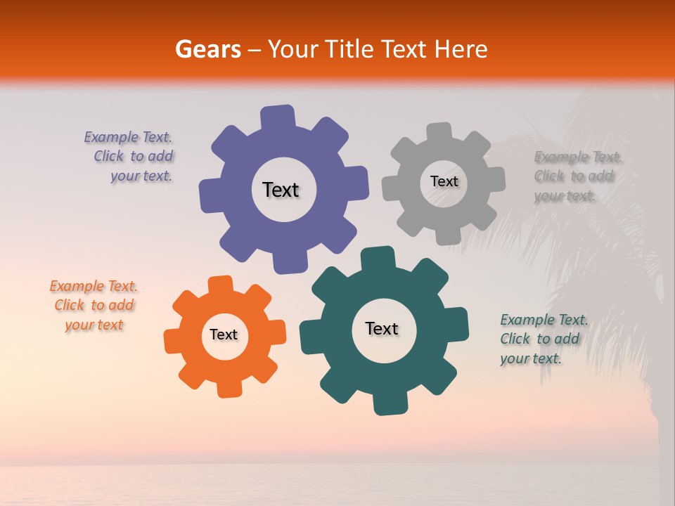 Tropical Florida Glimmer PowerPoint Template