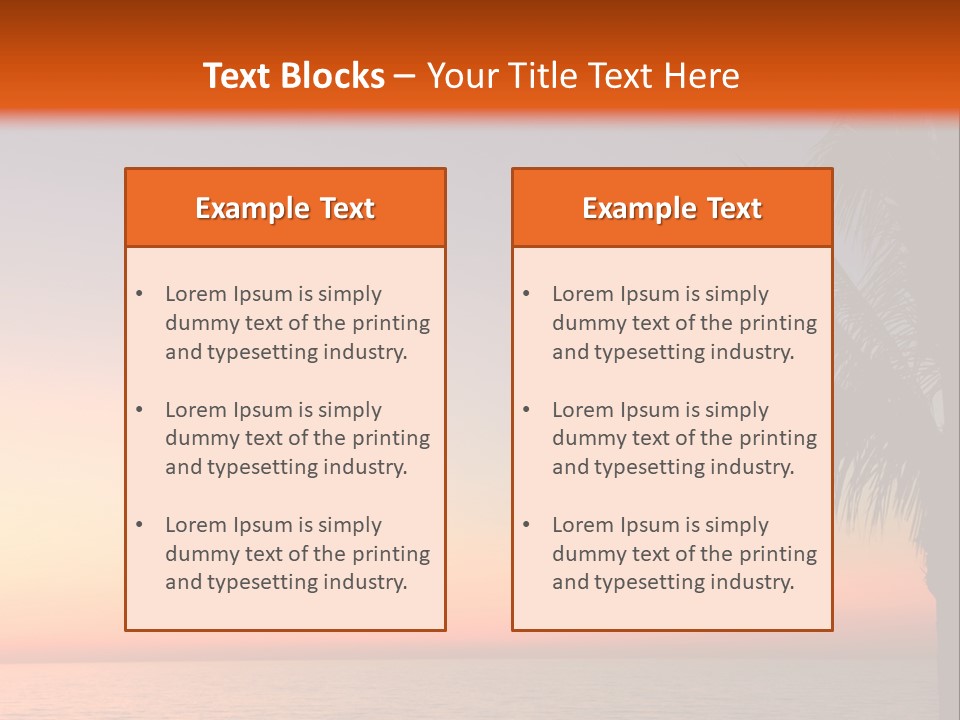 Tropical Florida Glimmer PowerPoint Template