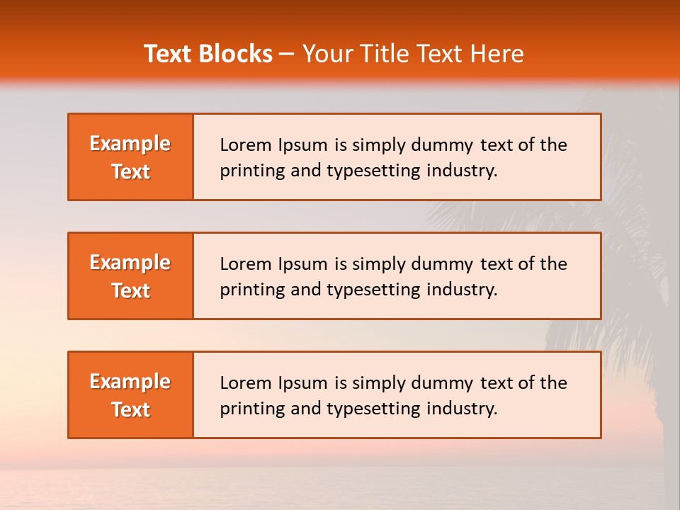 Tropical Florida Glimmer PowerPoint Template