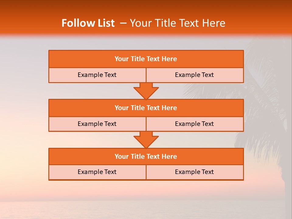 Tropical Florida Glimmer PowerPoint Template