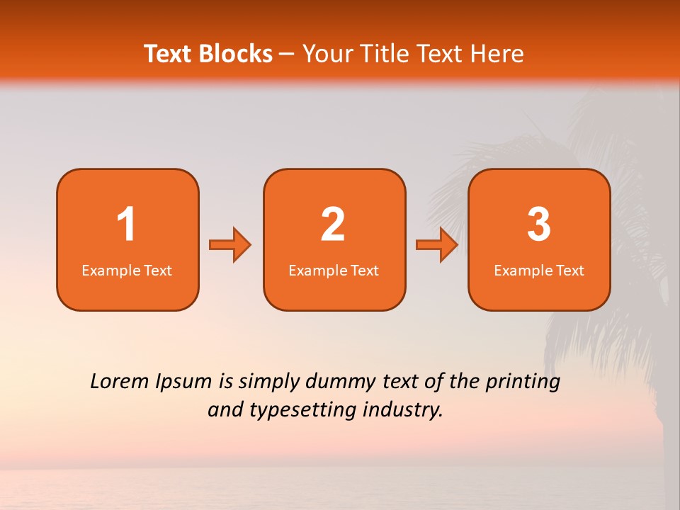 Tropical Florida Glimmer PowerPoint Template