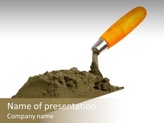 Wooden Glue Cement PowerPoint Template