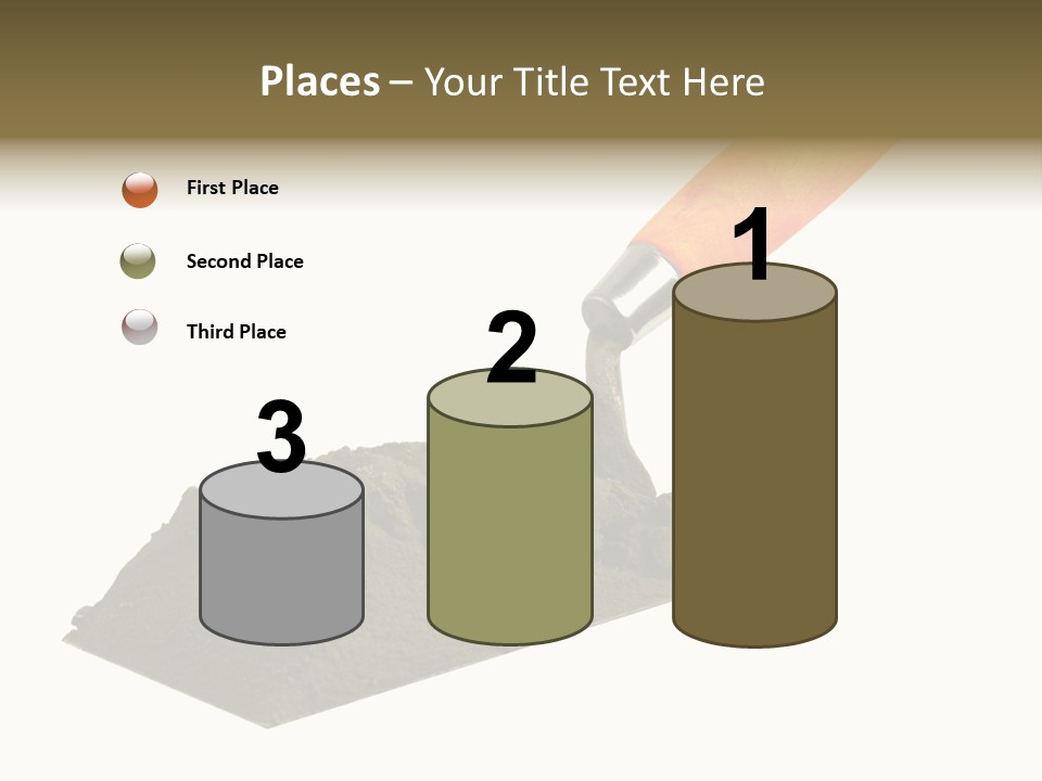 Wooden Glue Cement PowerPoint Template